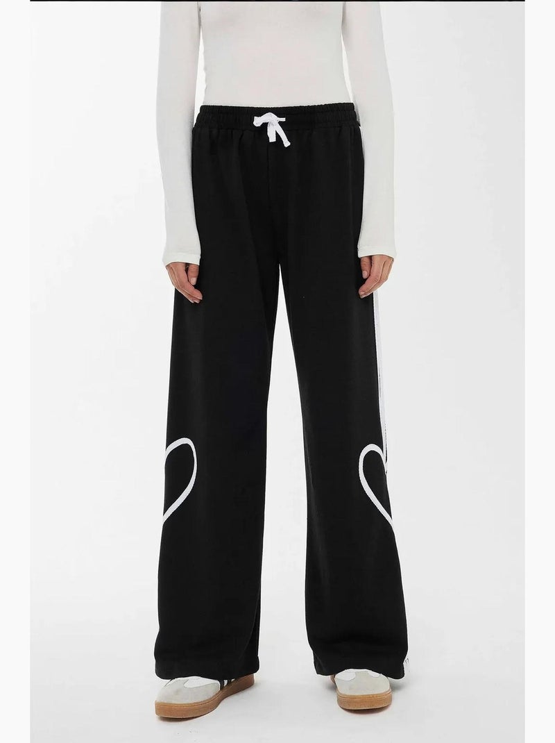 Pantalon détaillé en forme de cœur hiccup Noir - Kiabi