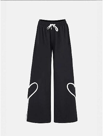 Pantalon détaillé en forme de cœur
