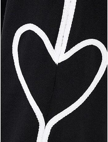 Pantalon détaillé en forme de cœur