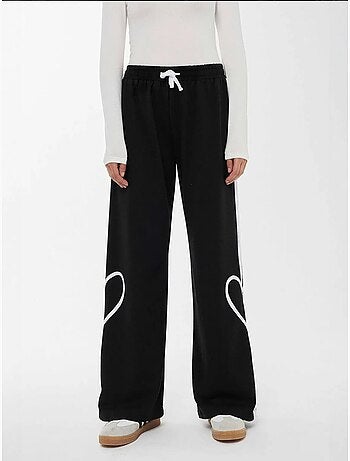 Pantalon détaillé en forme de cœur