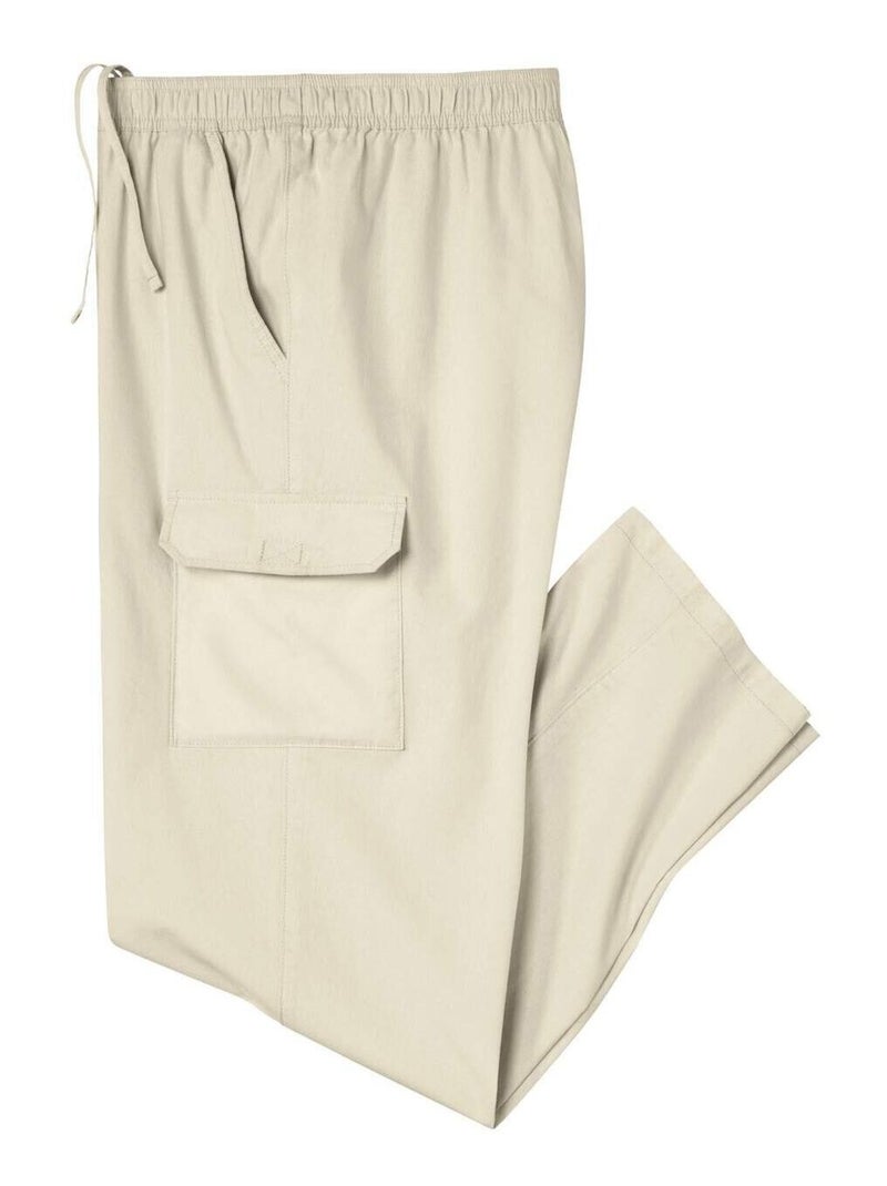 Pantalon Détente Cargo   - ATLAS FOR MEN Beige - Kiabi