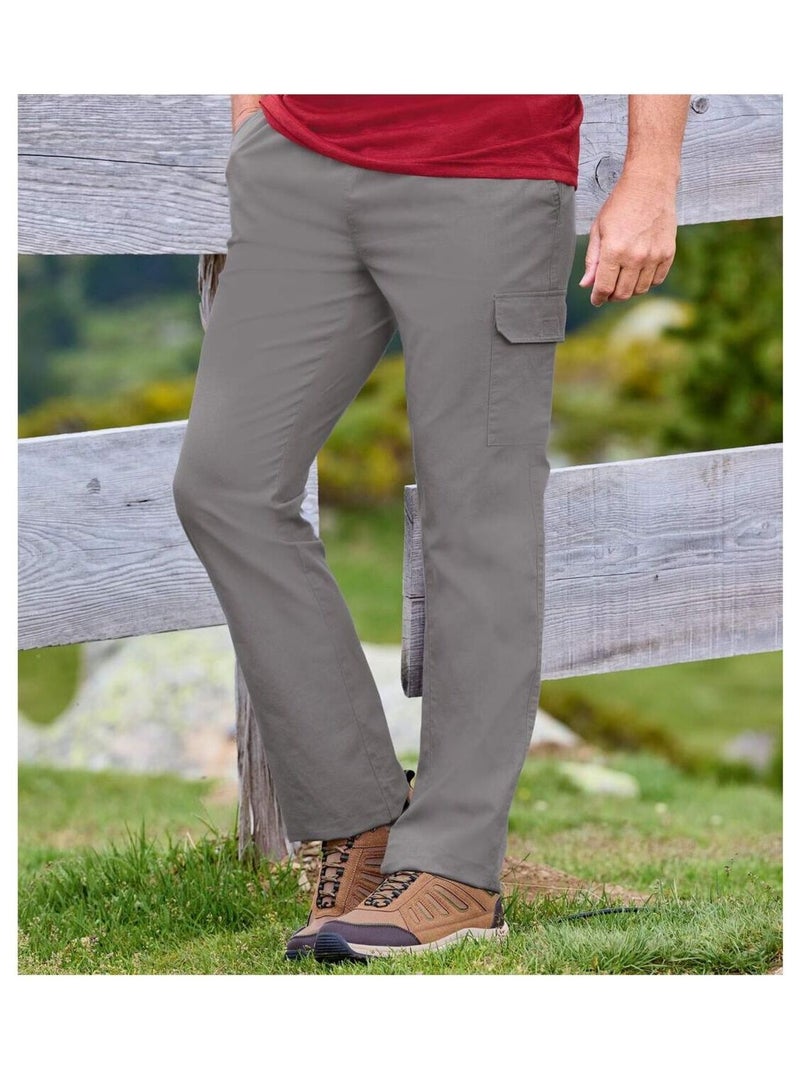 Pantalon Detente Cargo - ATLAS FOR MEN Gris - Kiabi