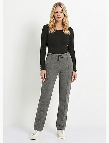 Pantalon détente ceinture élastiquée molleton - afibel