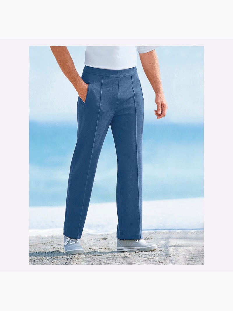 Pantalon Détente Poches à Glissière - Taille Standard - Witt Bleu jean - Kiabi