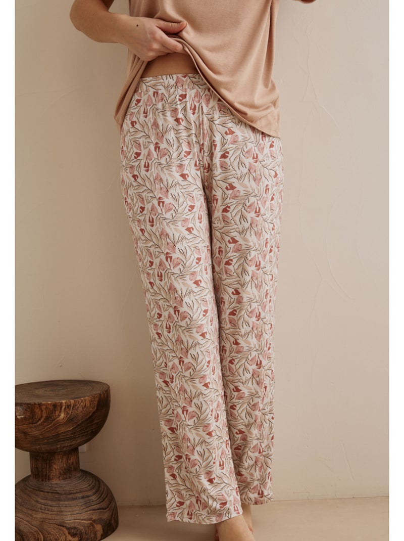 Pantalon Dilia Beige/Rose - Kiabi