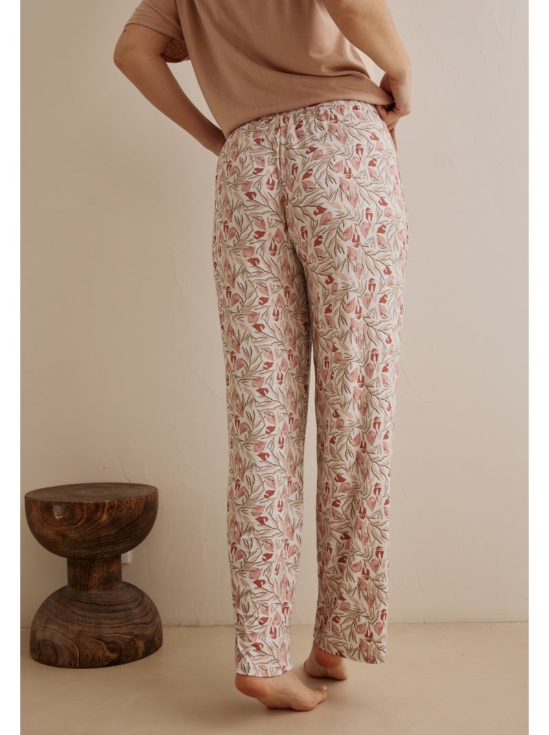 Pantalon Dilia Beige/Rose - Kiabi