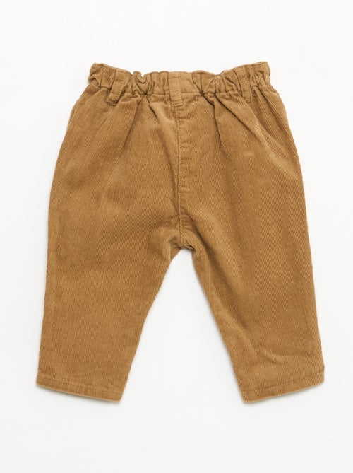 Pantalon 'Disney' 'Mickey' en velours côtelé - Kiabi