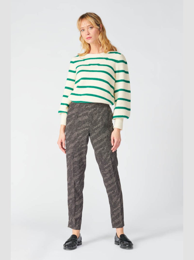 Pantalon DORINA droit 'Le Temps Des Cerises' Noir - Kiabi