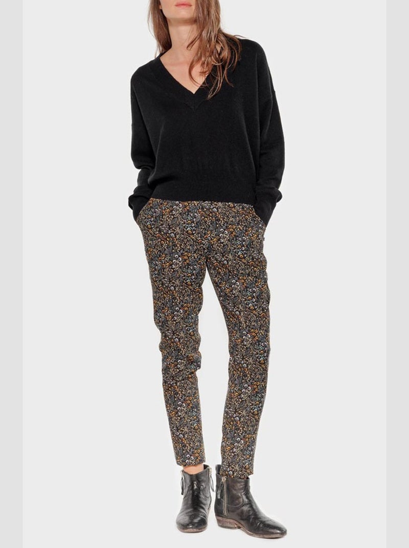 Pantalon DORINE droit 'Le Temps Des Cerises' Noir - Kiabi
