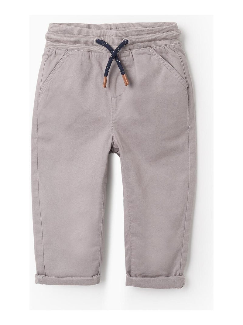 Pantalon doublure en jersey, avec cordon de serrage NOVEAUX NATURE Gris - Kiabi