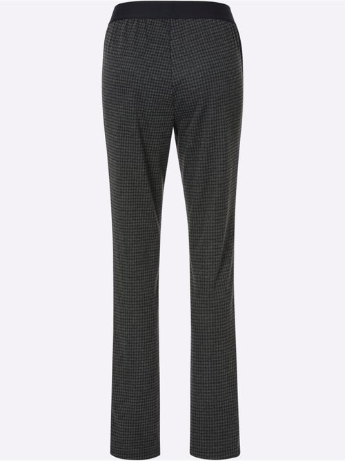 Pantalon doux à motif tendance avec liseré contrastant - Taille standard - Moda Vilona - Kiabi