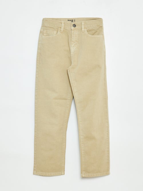 Pantalon droit - regular fit à 5 poches - Kiabi