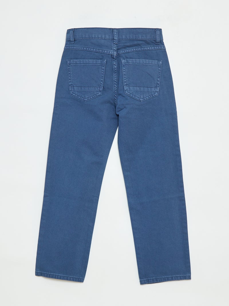 Pantalon droit - regular fit à 5 poches Bleu - Kiabi