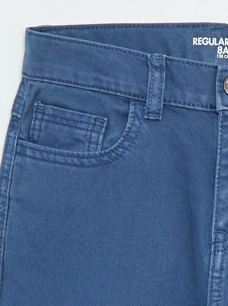 Pantalon droit - regular fit à 5 poches Bleu - Kiabi