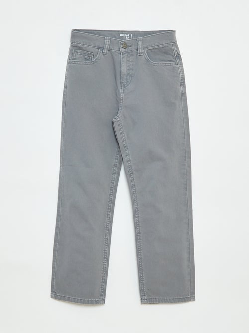 Pantalon droit - regular fit à 5 poches - Kiabi
