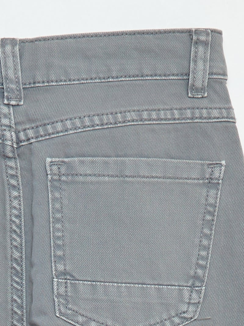 Pantalon droit - regular fit à 5 poches Gris - Kiabi