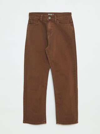 Pantalon droit - regular fit à 5 poches