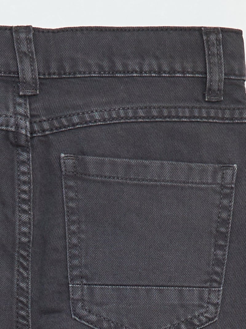 Pantalon droit - regular fit à 5 poches Noir - Kiabi