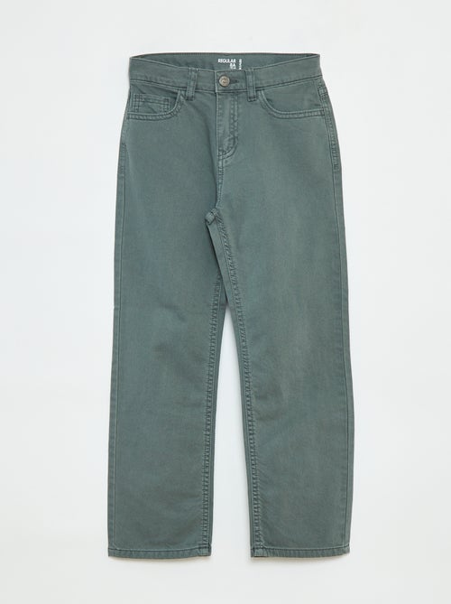 Pantalon droit - regular fit à 5 poches - Kiabi