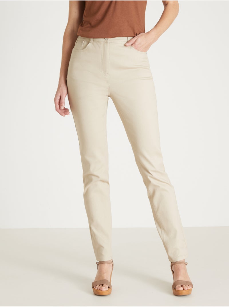 Pantalon droit 5 poches - DAXON Beige - Kiabi