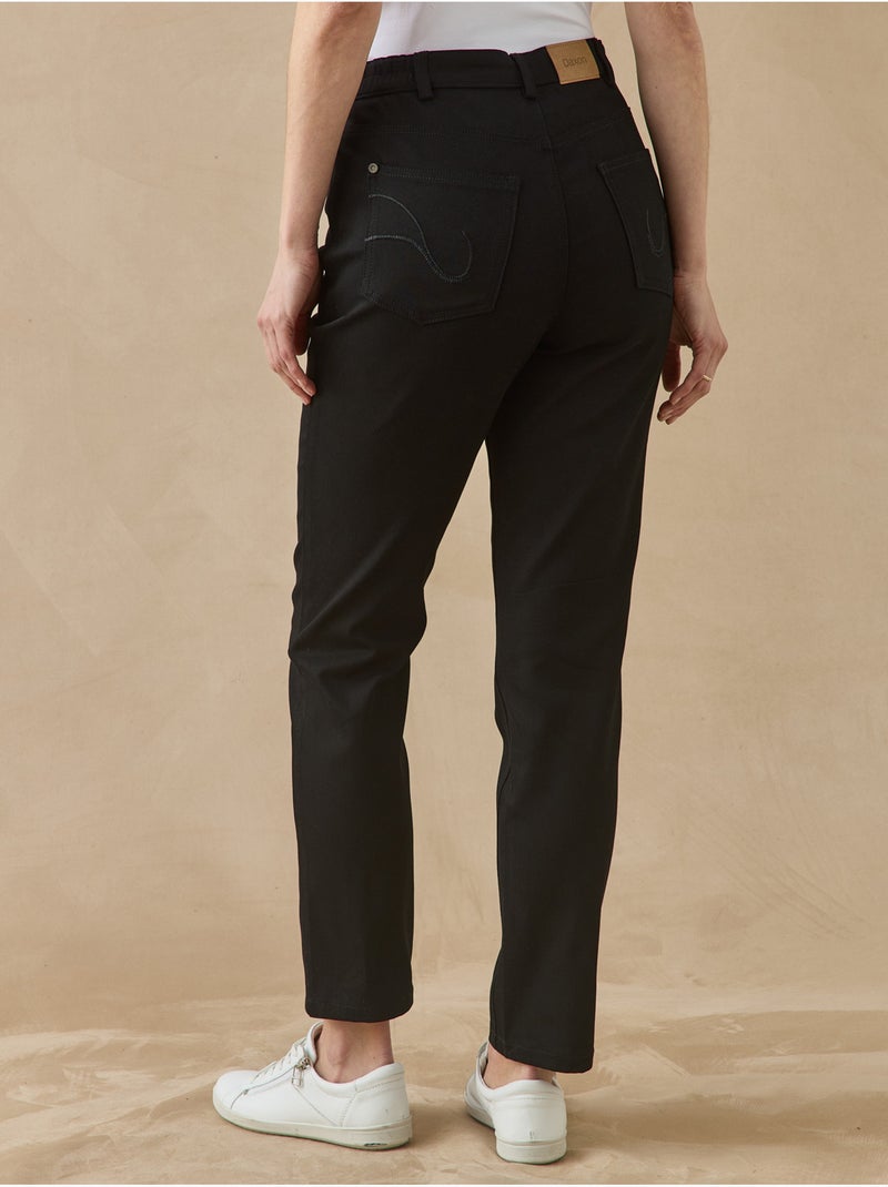 Pantalon droit 5 poches. - DAXON Noir Noir - Kiabi