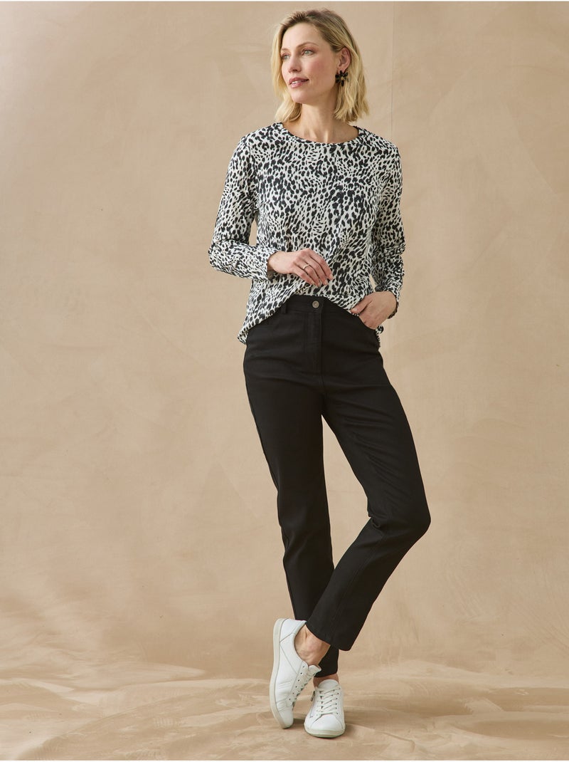 Pantalon droit 5 poches. - DAXON Noir Noir - Kiabi