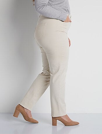 Pantalon droit 5 poches coton stretch - Afibel