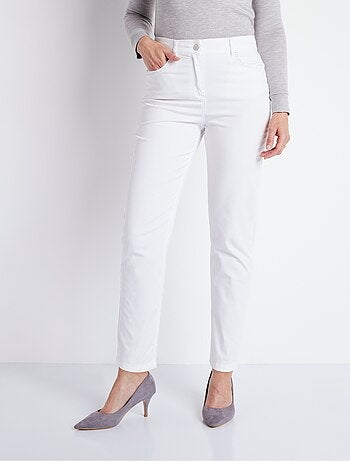 Pantalon droit 5 poches coton stretch - Afibel