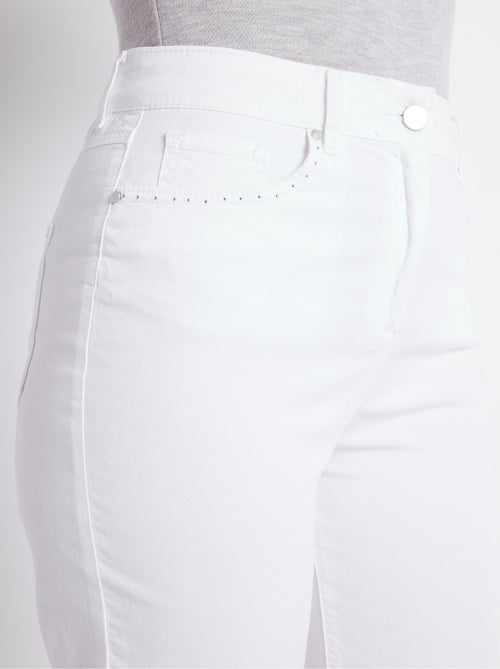 Pantalon droit 5 poches coton stretch - Afibel - Kiabi