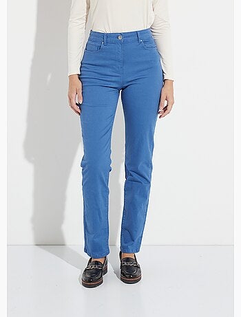 Pantalon droit 5 poches coton stretch - Afibel