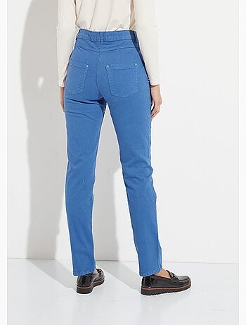 Pantalon droit 5 poches coton stretch - Afibel