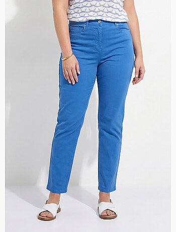 Pantalon droit 5 poches coton stretch - Afibel