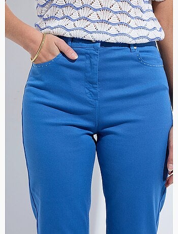 Pantalon droit 5 poches coton stretch - Afibel