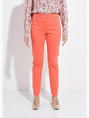 Pantalon droit 5 poches coton stretch - Afibel