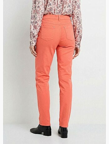 Pantalon droit 5 poches coton stretch - Afibel