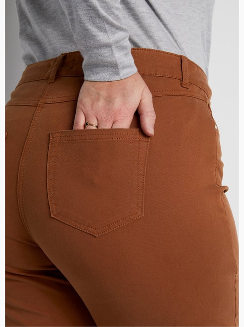 Pantalon droit 5 poches coton stretch - Afibel - Kiabi