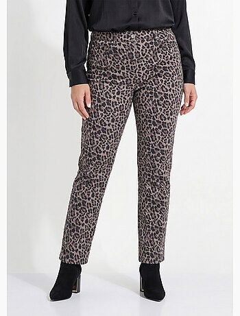 Pantalon droit 5 poches coton stretch - Afibel