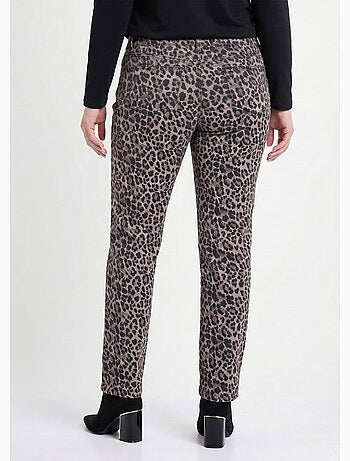 Pantalon droit 5 poches coton stretch - Afibel