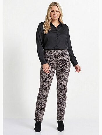 Pantalon droit 5 poches coton stretch - Afibel