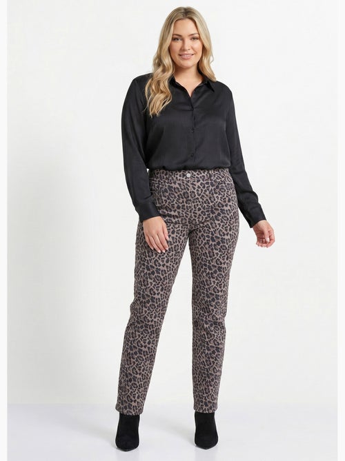 Pantalon droit 5 poches coton stretch - Afibel - Kiabi Pantalon droit 5 poches coton stretch - Afibel - Kiabi