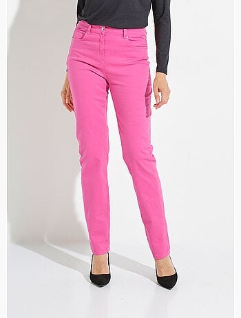 Pantalon droit 5 poches coton stretch - Afibel