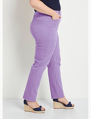 Pantalon droit 5 poches coton stretch - Afibel