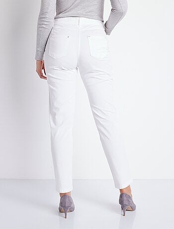 Pantalon droit 5 poches coton stretch