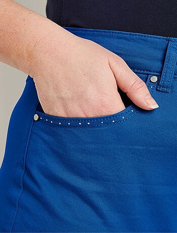 Pantalon droit 5 poches coton stretch