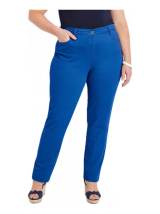 Pantalon droit 5 poches coton stretch