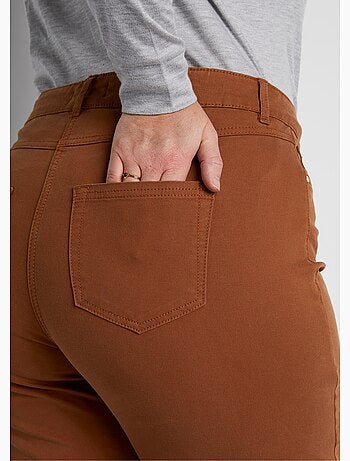 Pantalon droit 5 poches coton stretch