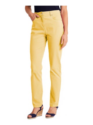 Pantalon droit 5 poches coton stretch