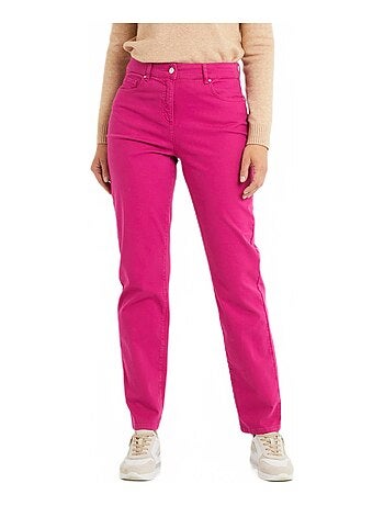 Pantalon droit 5 poches coton stretch