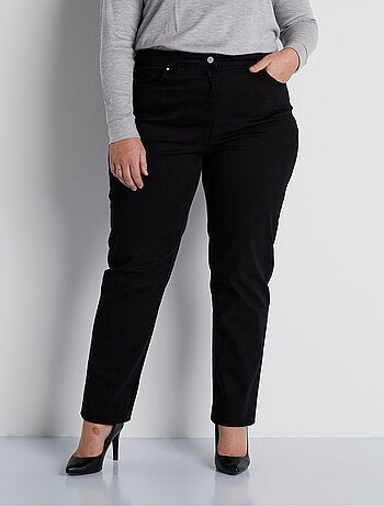 Pantalon droit 5 poches coton stretch