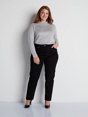 Pantalon droit 5 poches coton stretch